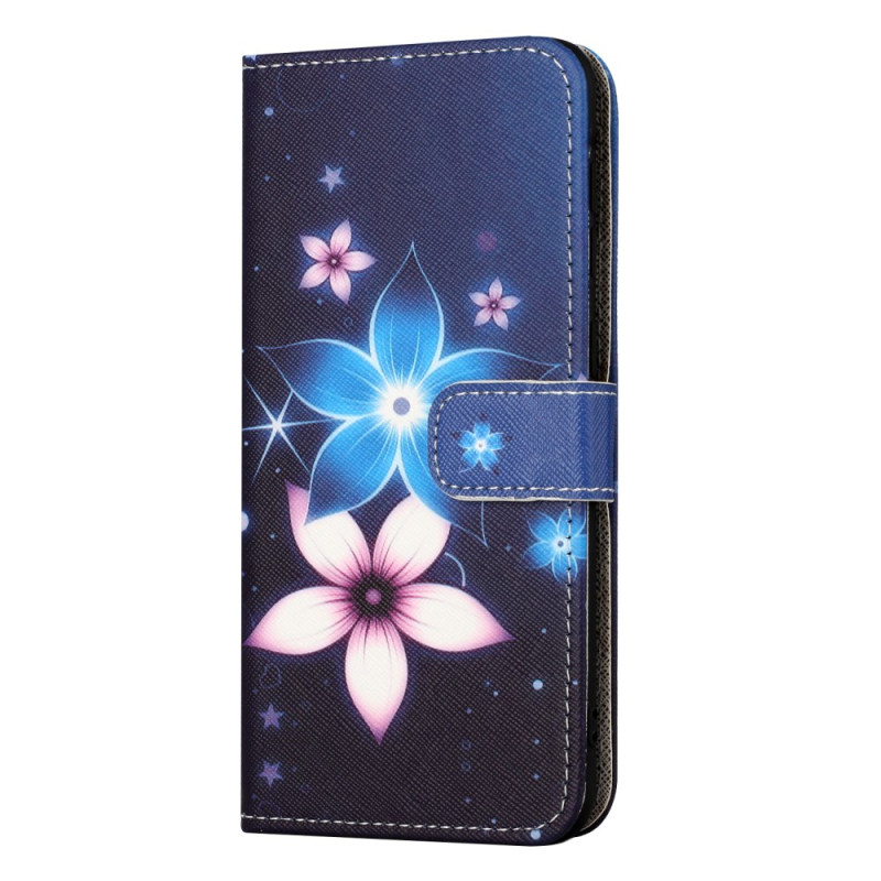 Custodia Xiaomi Redmi Note 13 4G Lunar Flowers con cinturino