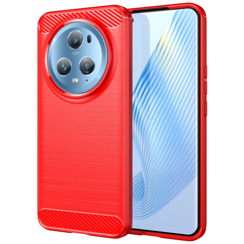 Honor Magic 5 Pro Custodia in fibra di carbonio spazzolato