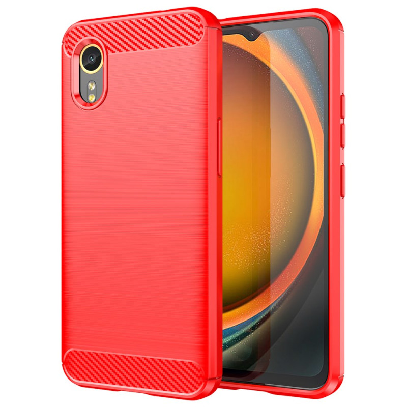 Custodia Samsung Galaxy Xcover 7 in fibra di carbonio spazzolata