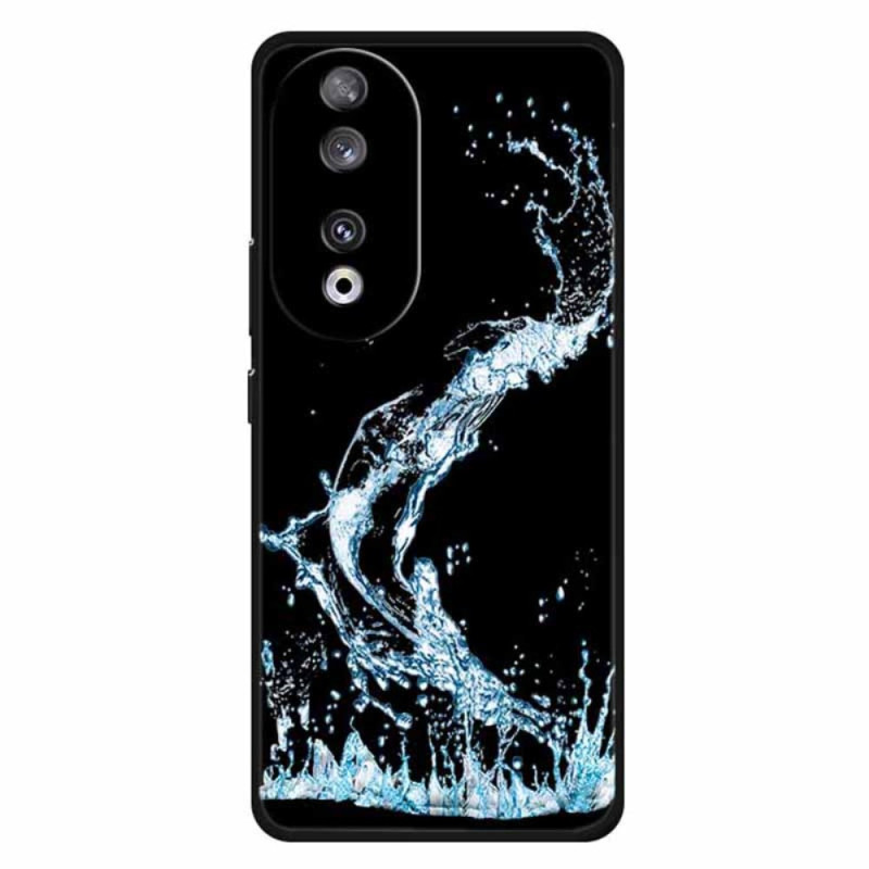 Honor 90 Custodia con gocce d'acqua blu