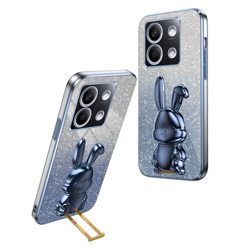 Xiaomi Redmi Note 13 4G Custodia Rabbit con supporto blu