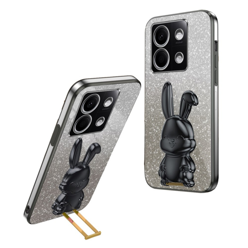 Xiaomi Redmi Note 13 4G Custodia Rabbit Supporto Nero