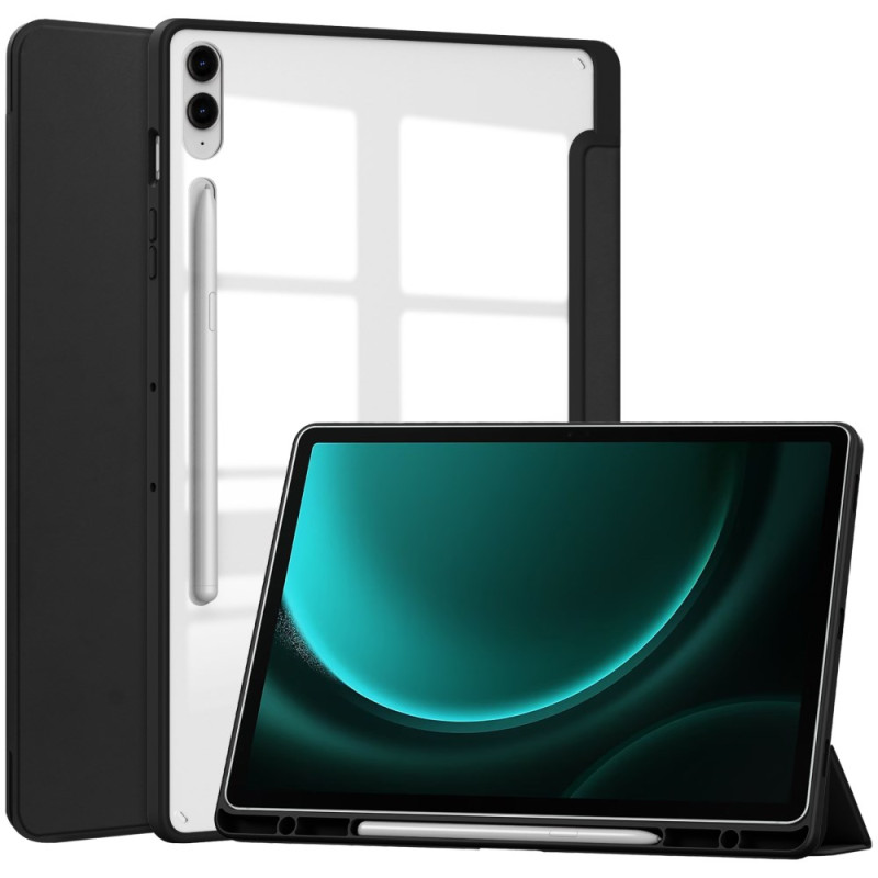 Smart Case Samsung Galaxy Tab S9 FE Plus Trasparente Porta Stilo Posteriore
