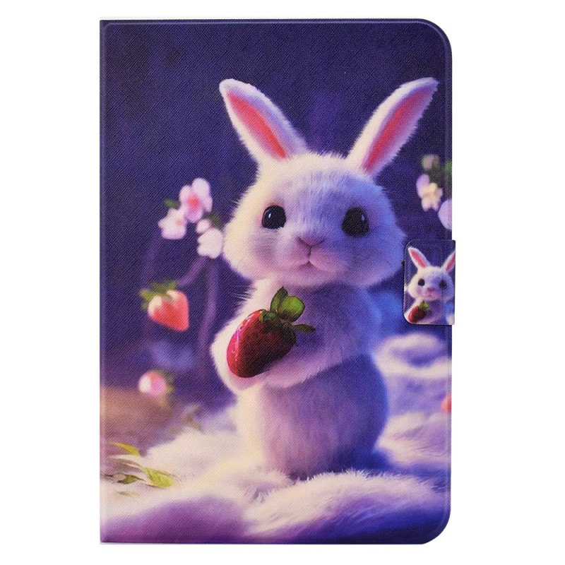 Samsung Galaxy Tab A11 / A9 Custodia coniglio e fragola