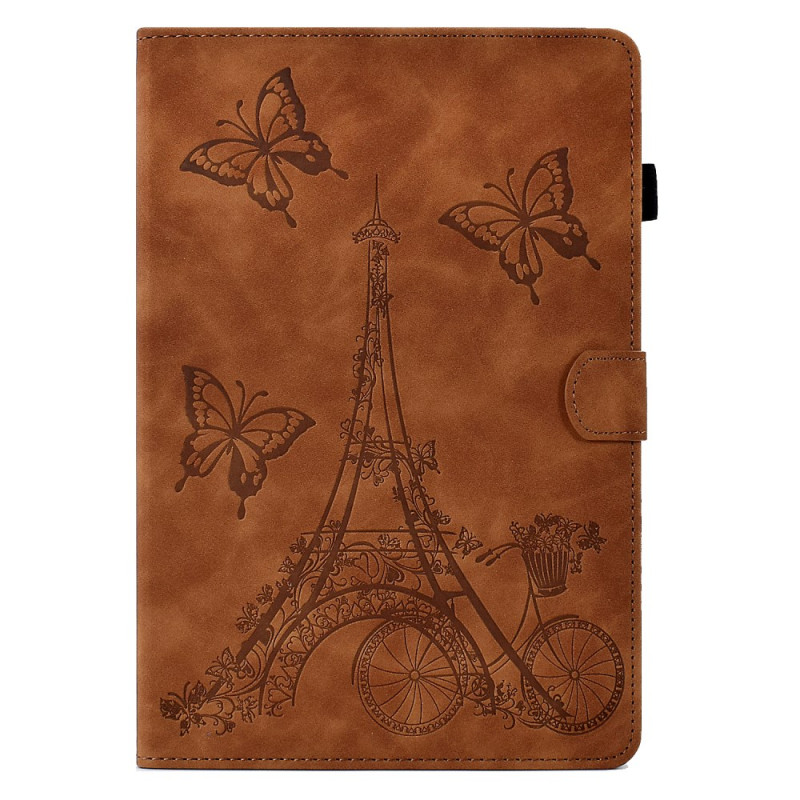 Custodia Samsung Galaxy Tab A11 / A9 Torre Eiffel Farfalle