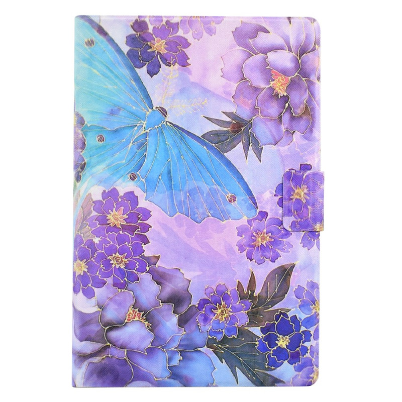 Custodia per Samsung Galaxy Tab A9 Plus Peony e Butterfly