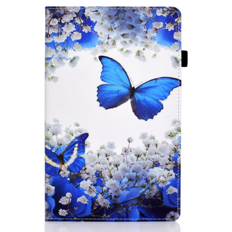 Samsung Galaxy Tab A11 Plus / A9 Plus Custodia Spring Blue Butterflies