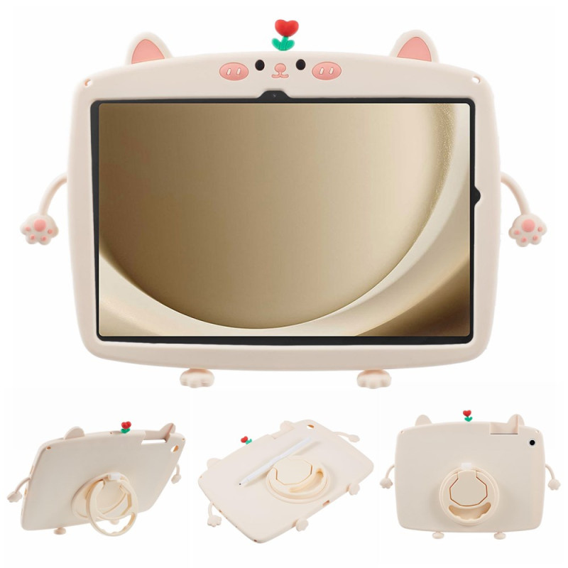 Samsung Galaxy Tab A11 Plus / A9 Plus Custodia con supporto rotante stile gatto