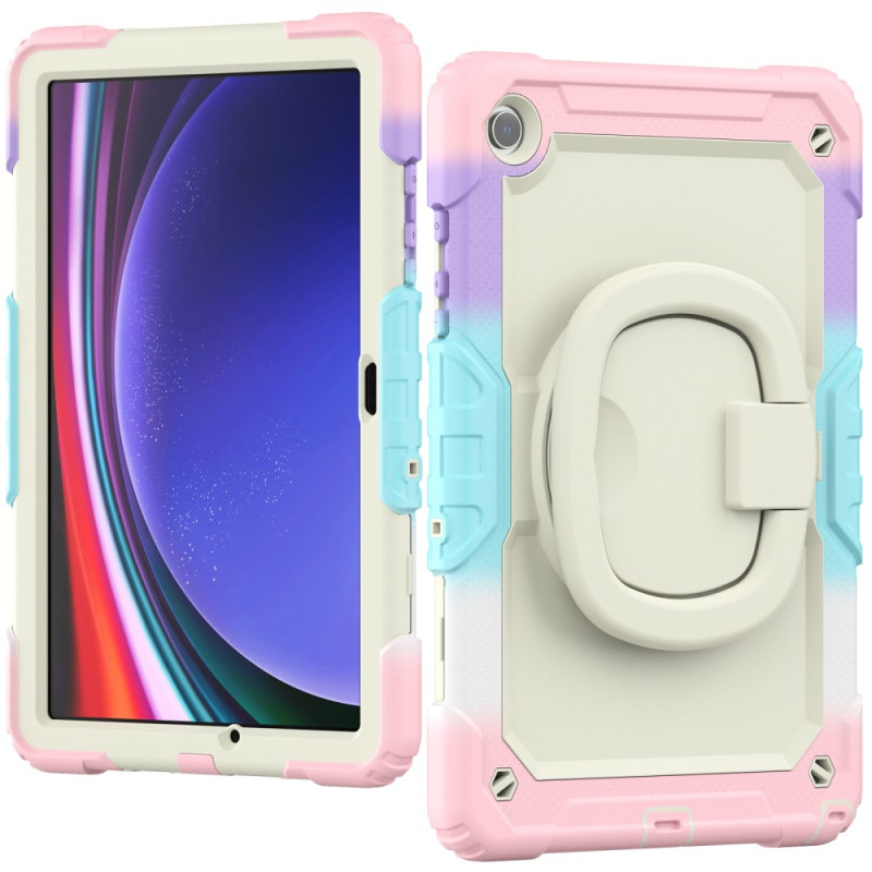 Samsung Galaxy Tab A11 Plus / A9 Plus Custodia con anello e tracolla a contrasto