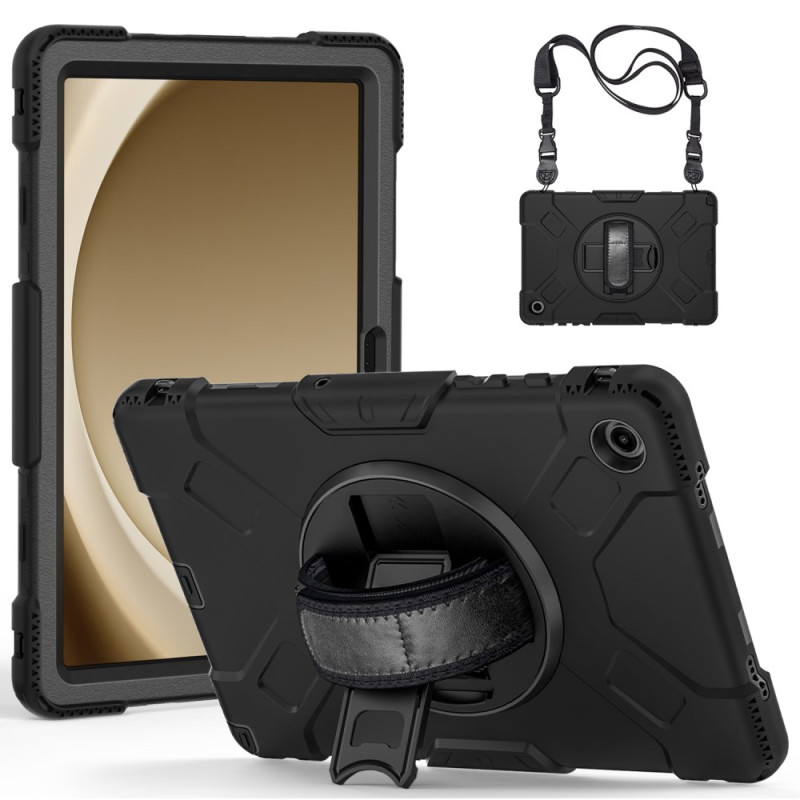 Custodia Samsung Galaxy Tab A9 Plus Cinturino manuale e supporto integrato