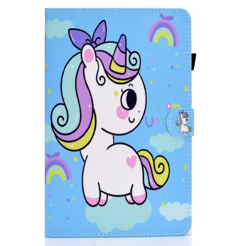 Samsung Galaxy Tab S8 / S7 Custodia unicorno arcobaleno