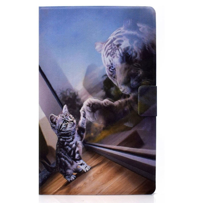 Custodia per Samsung Galaxy Tab S78 / S7 con tigre e gattino