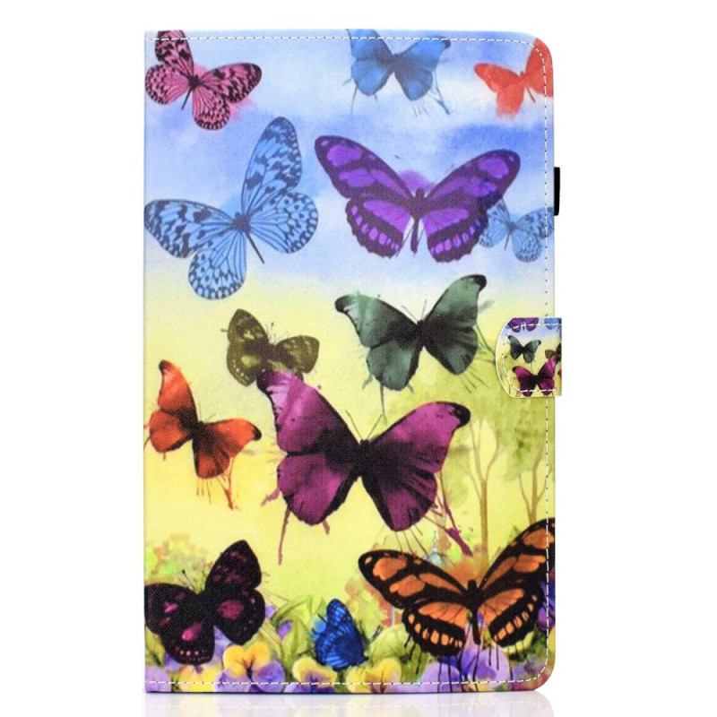 Samsung Galaxy Tab A 8.0 (2019) Custodia con farfalle colorate