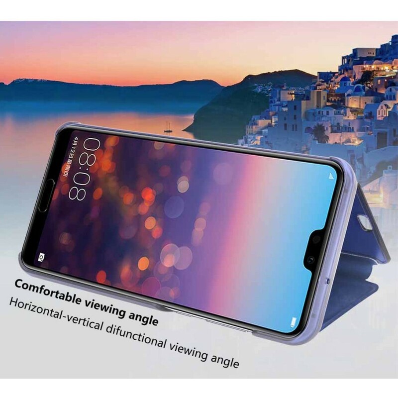 Coprire Huawei P20 Specchio e similpelle