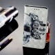 Custodia Huawei P20 3D con teschio fiorito