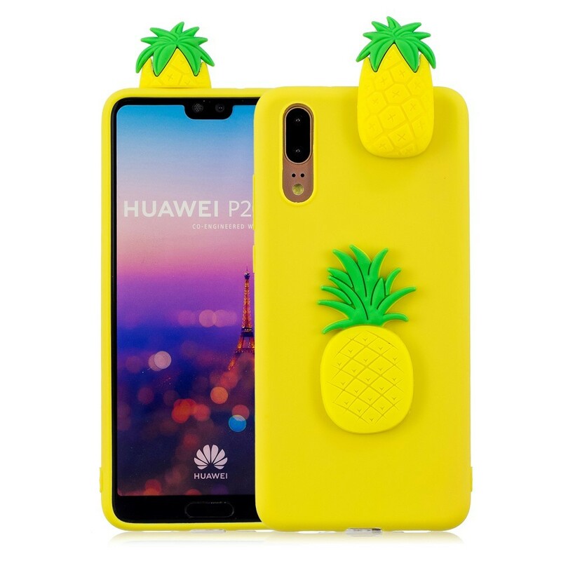 Huawei P20 3D Custodia Ananas