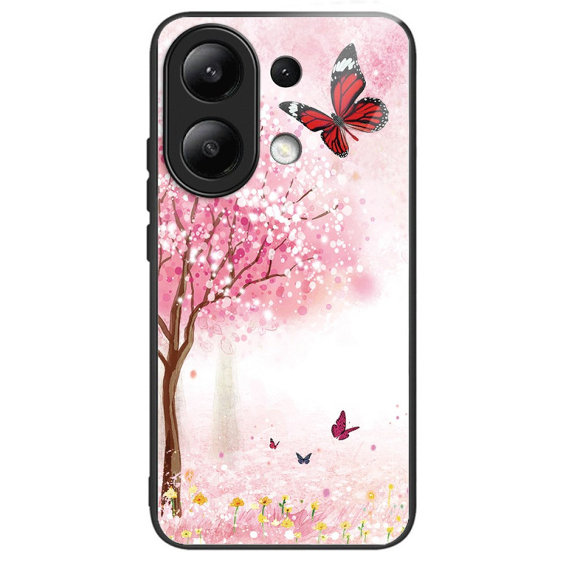 Xiaomi Redmi Note 13 4G Custodia in vetro temperato Cherry Blossoms