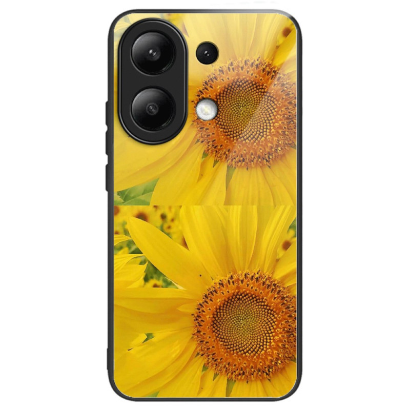 Xiaomi Redmi Note 13 4G Custodia in vetro temperato Sunflower