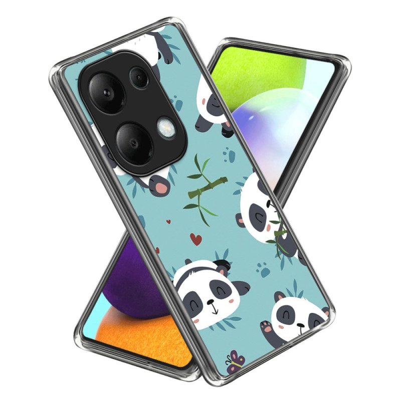 Xiaomi Redmi Note 13 Pro 4G / Poco M6 Pro 4G Custodia Cute Pandas