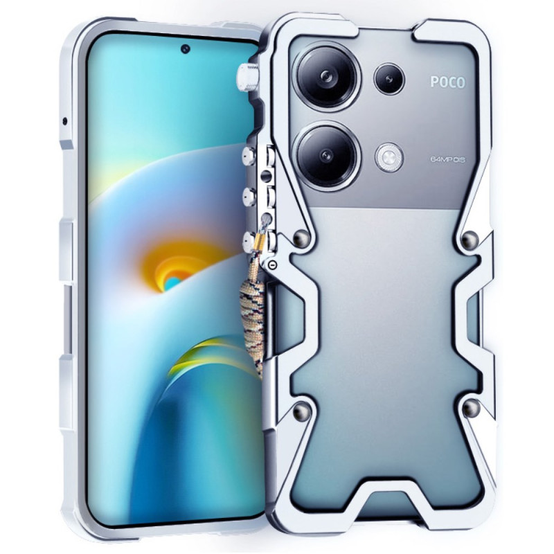Custodia in lega di alluminio per Xiaomi Redmi Note 13 Pro 4G / Poco M6 Pro 4G Lega di alluminio con braccio meccanico