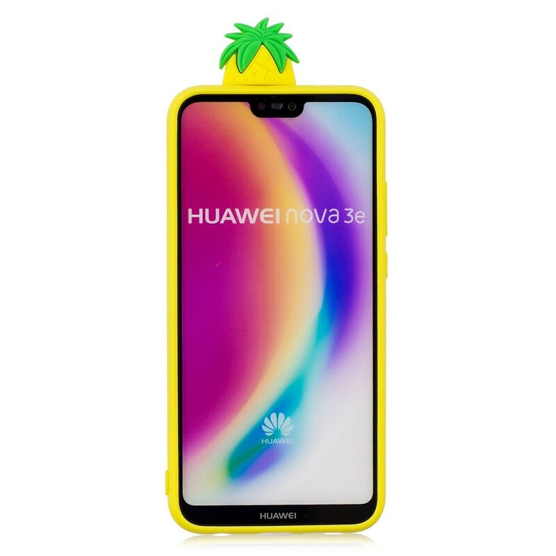 Huawei P20 Lite 3D Custodia Ananas