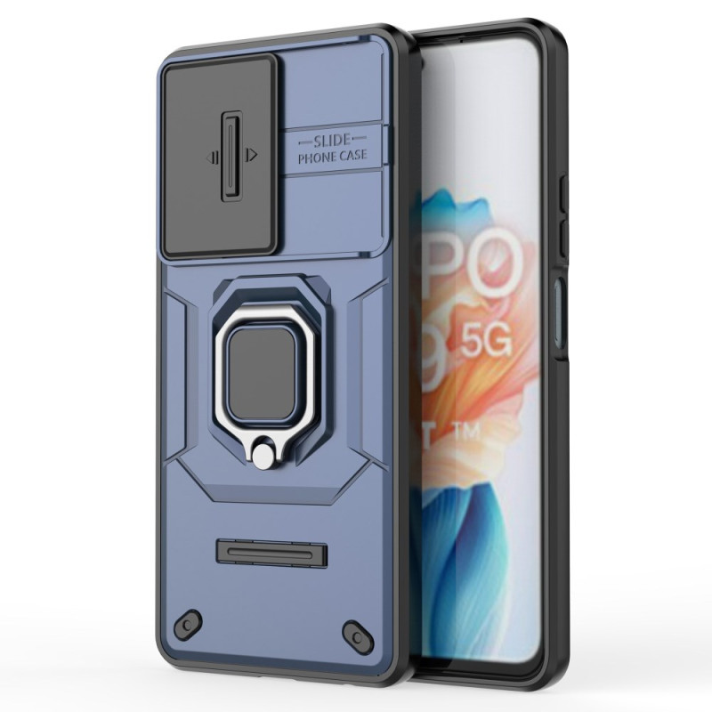 Custodia Oppo A79 5G Anello resistente Protezione lente scorrevole