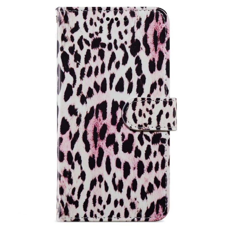 Oppo A58 Custodia con cordino con stampa leopardo