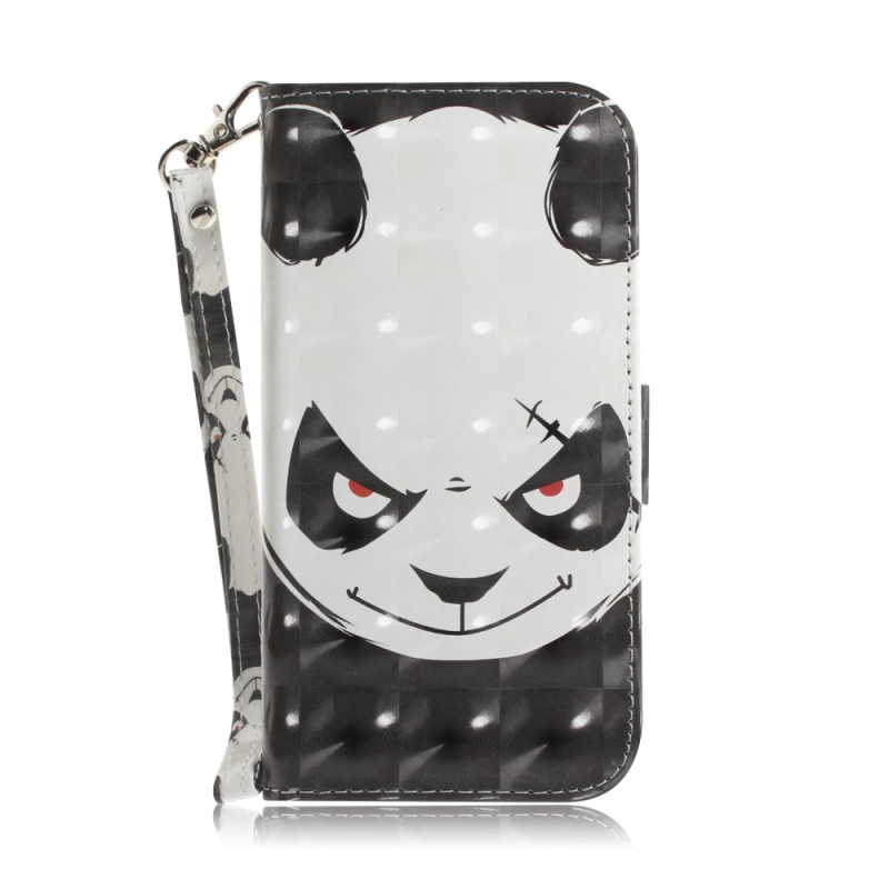 Oppo A98 5G Custodia con cinturino per panda arrabbiato