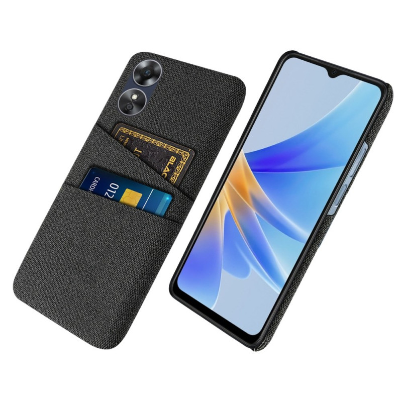 Oppo A17 / A17k Custodia Custodia in tessuto per carte di credito