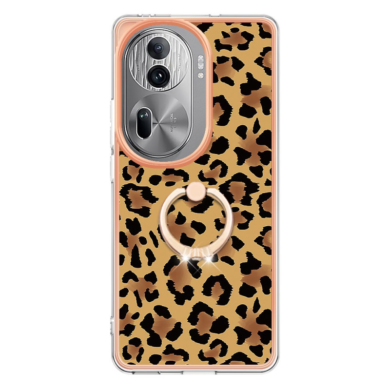 Oppo Reno 11 Pro 5G Case Leopard Pattern Ring Support