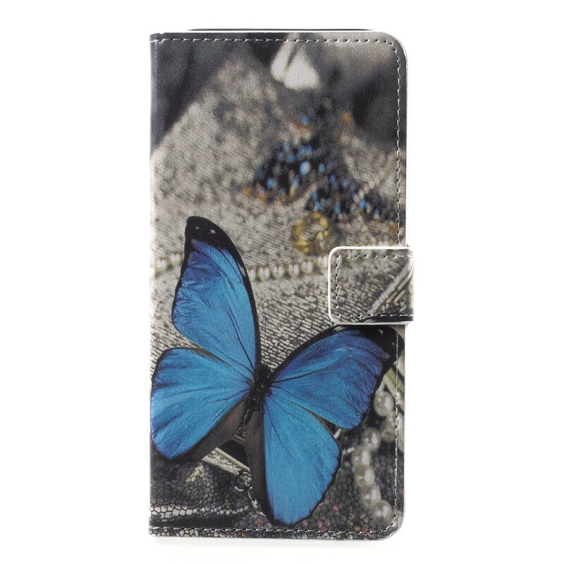 Samsung Galaxy A6 Custodia a farfalla blu