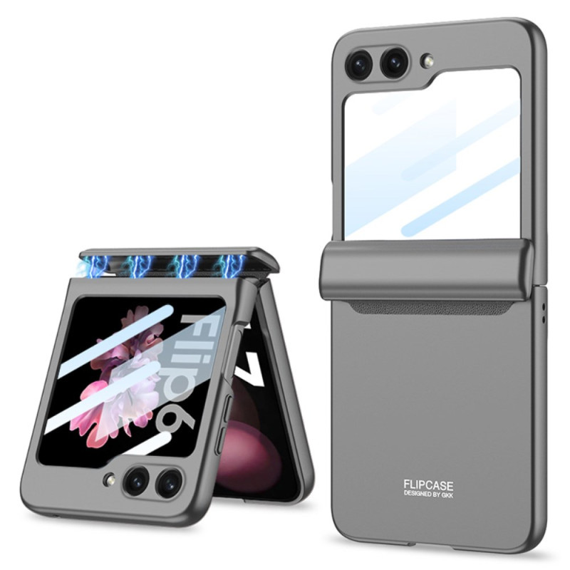 Coque Samsung Galaxy Z Flip 6 Charnière Magnétique et Film Petit Écran GKK