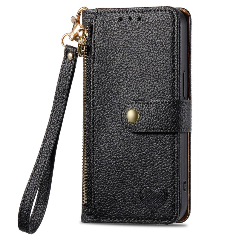 Sony Xperia 10 VI Custodia con portafoglio e cordoncino con blocco RFID