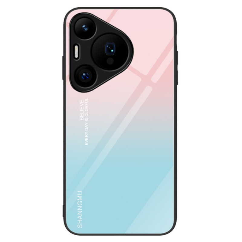 Huawei Pura 70 Copertura in vetro temperato rosa e blu sfumato