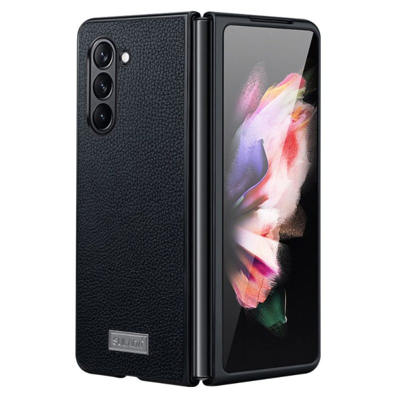 Samsung Galaxy Z Fold 6 Custodia in finta pelle Litchi SULADA