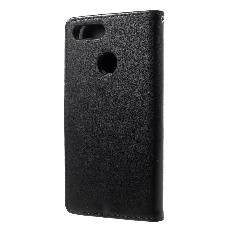 Honor 9 Lite Custodia con cinturino con farfalle e fiori