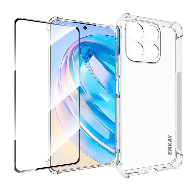 Honor X8a Custodia con pellicola in vetro per schermo