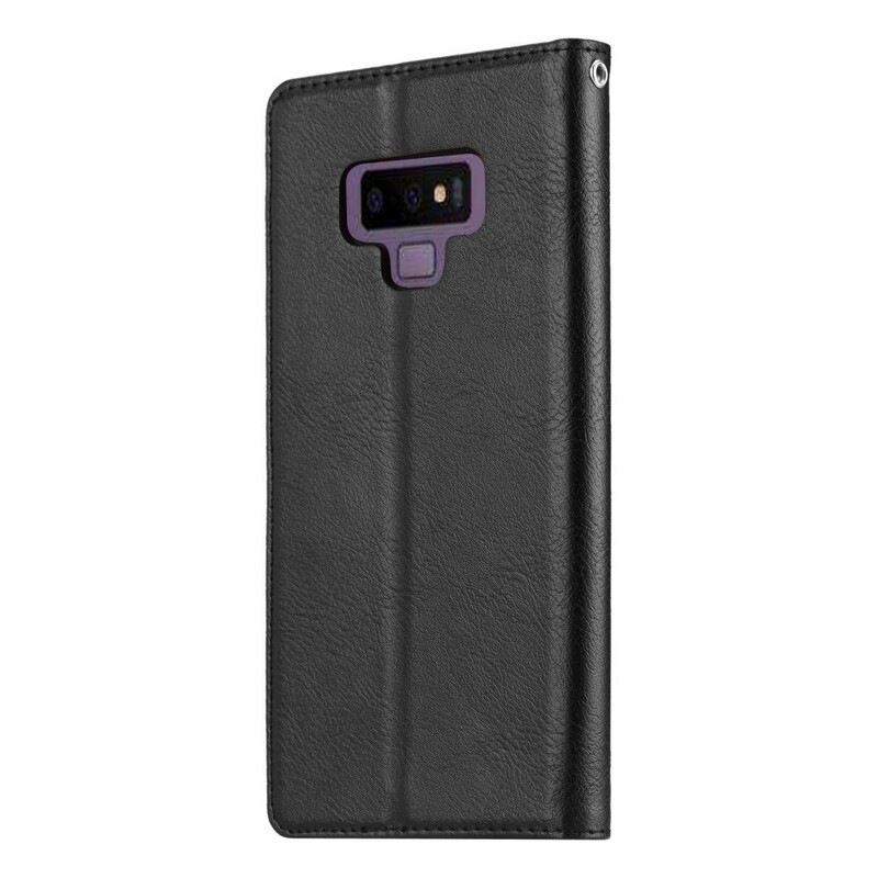 Custodia Flip Cover Samsung Galaxy Note 9 in similpelle