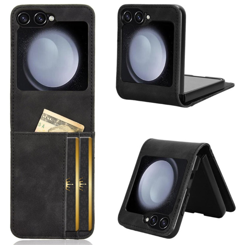 Samsung Galaxy Z Flip 6 Custodia in pelle stile Card Case