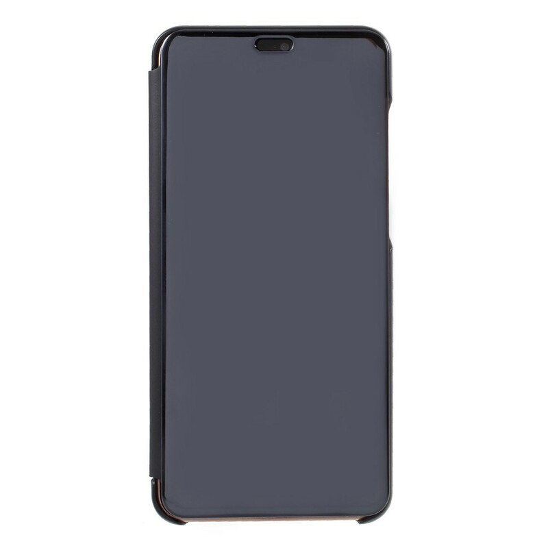 Flip Cover Huawei P20 Pro effetto specchio e pelle