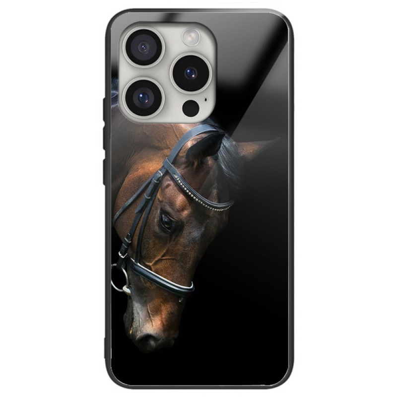 Custodia iPhone 16 Pro Vetro temperato Testa di cavallo