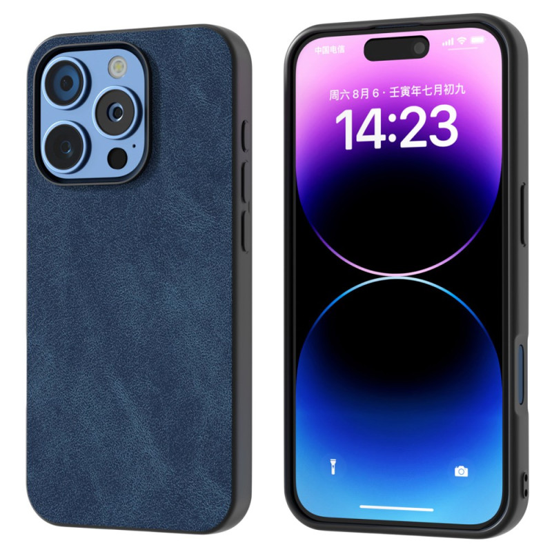 Custodia iPhone 16 Pro in pelle stile retrò