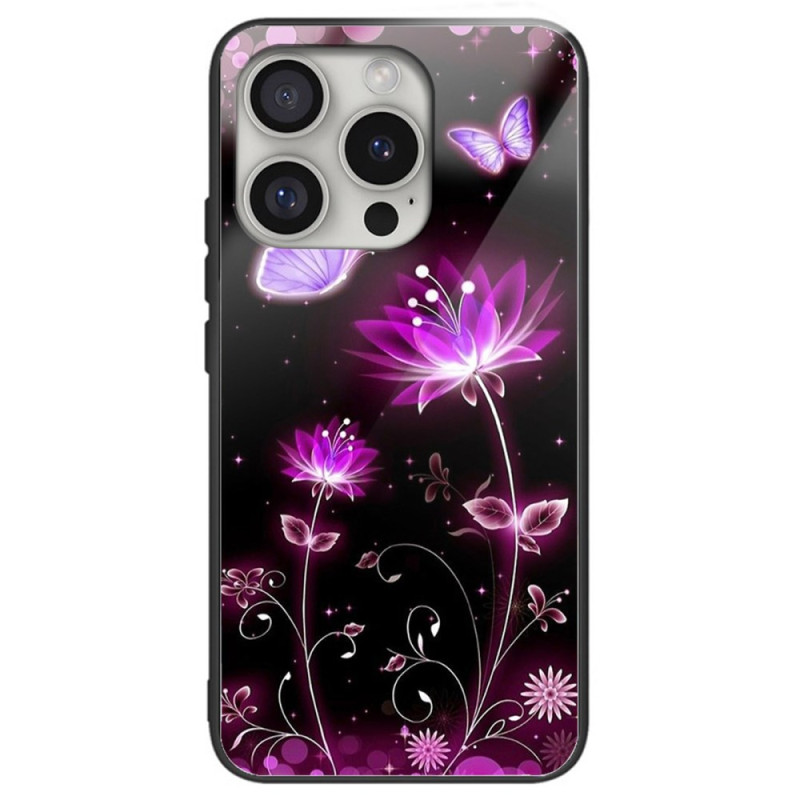 Custodia iPhone 16 Pro Max Vetro temperato Lotus Fluorescente