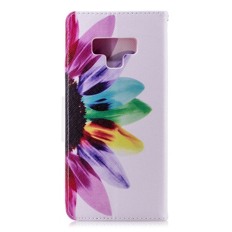 Custodia per Samsung Galaxy Note 9 con fiori acquerellati