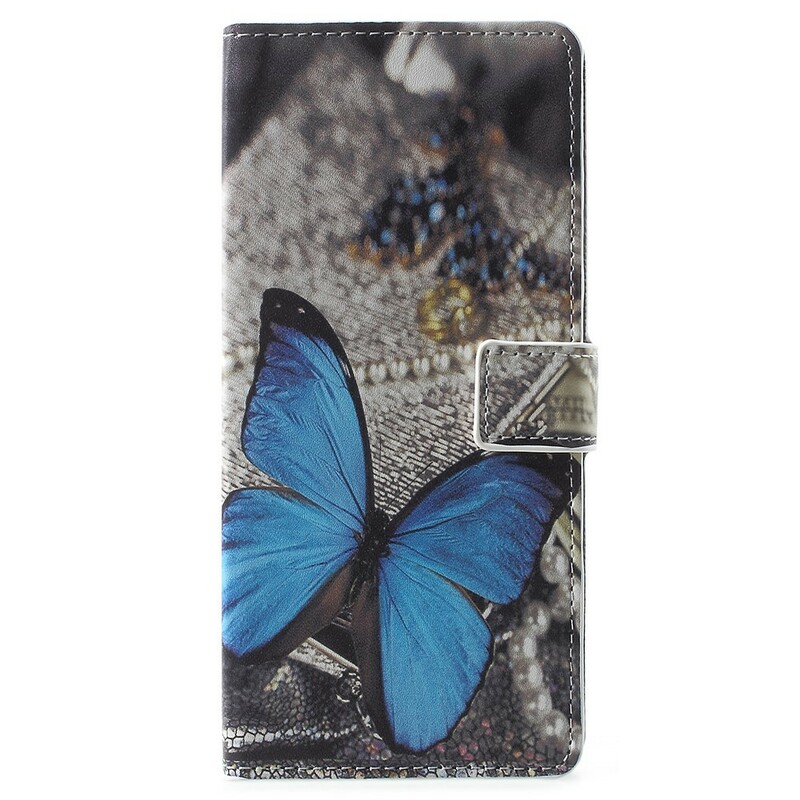 Samsung Galaxy Note 9 Custodia Butterfly Blue