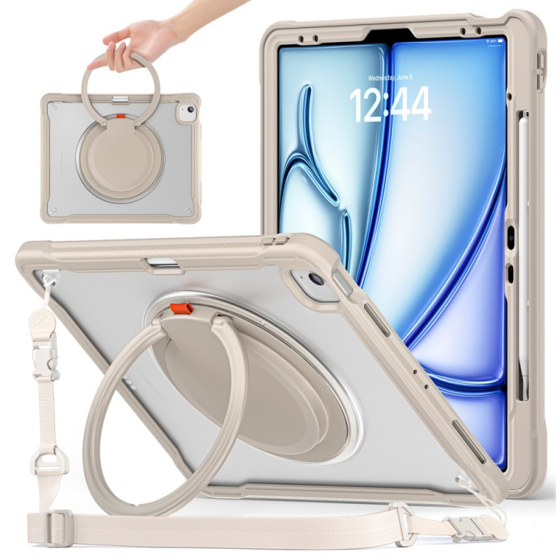 Cover per iPad Air 13 (2025) (2024) / Pro 12.9" con supporto rotante e tracolla