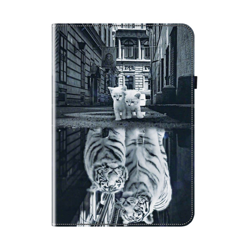 Custodia per iPad Air 13 (2024) con gatto e tigre