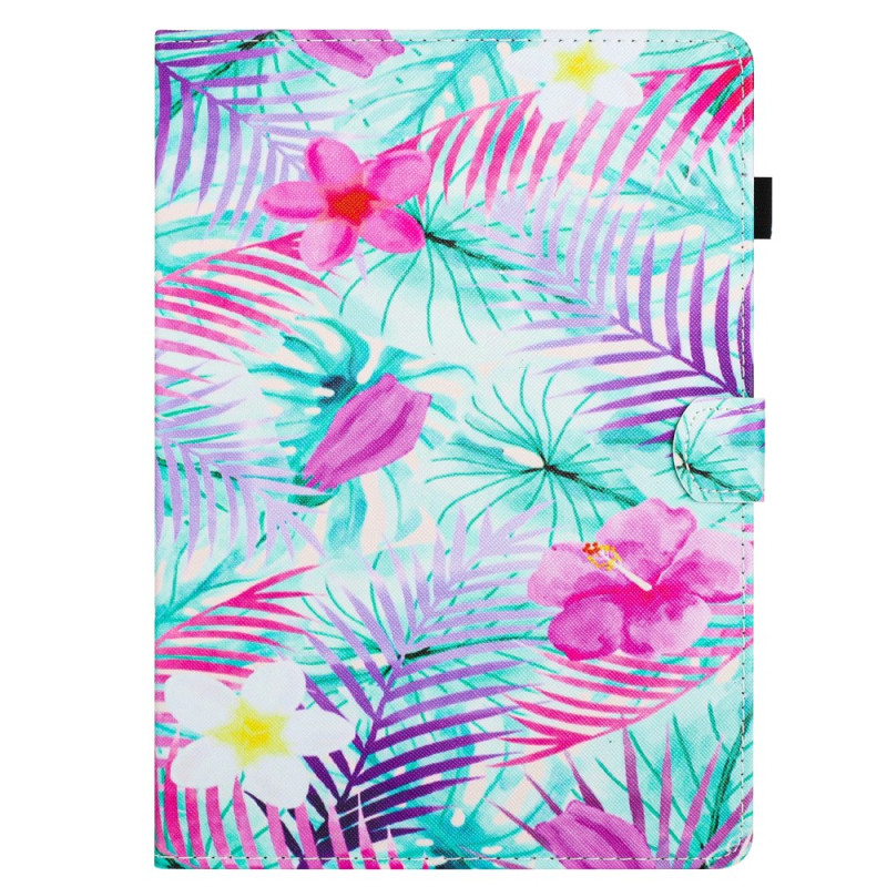 Housse iPad Pro 11 (2024) Feuilles et Fleurs