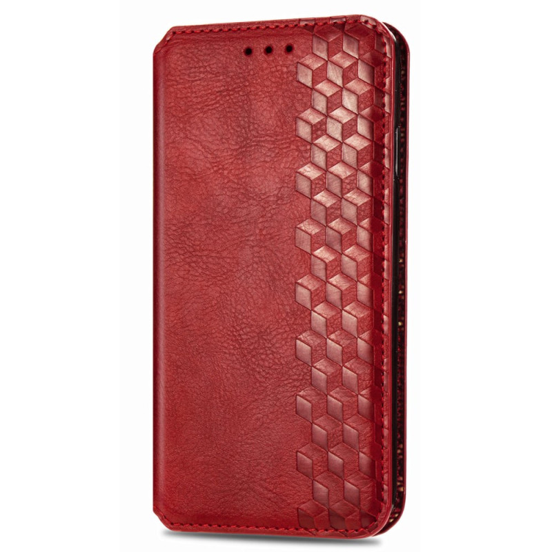 Flip Cover Nokia C32 effetto pelle Vintage Frise Losanges