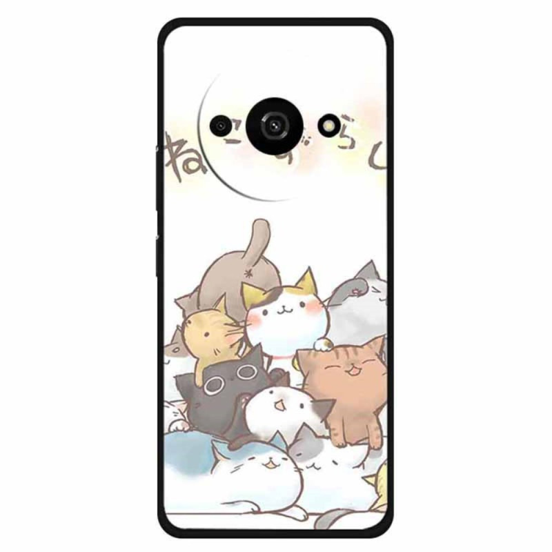 Xiaomi Redmi A3 / Poco C61 Custodia Cats